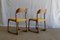 Vintage French Traineau or Sleigh Dining Chairs in Ash by Emile & Walter Baumann, 1960s, Set of 2, Image 4