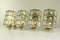 Mid-Century Iron and Glass Sconces from Limburg, 1960s, Set of 4, Image 4