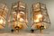 Mid-Century Iron and Glass Sconces from Limburg, 1960s, Set of 4 3