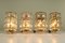 Mid-Century Iron and Glass Sconces from Limburg, 1960s, Set of 4 5