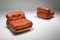 Vintage Soriana Lounge Chairs by Tobia & Afra Scarpa for Cassina, 1970s, Set of 2 17