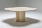 Mid-Century Travertine Dining Table in the Style of Jean Royère, 1960s, Image 6