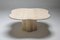 Mid-Century Travertine Dining Table in the Style of Jean Royère, 1960s 4