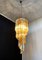 Murano Glass Chandelier with 54 Transparent and Amber Quadriedri, 1982 12
