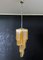 Murano Glass Chandelier with 54 Transparent and Amber Quadriedri, 1982 5