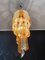 Murano Glass Chandelier with 54 Transparent and Amber Quadriedri, 1982 14