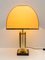 Mid-Century Italian Brass and Glass Table Lamp, 1970s 2