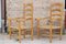 Vintage English Elm and Straw Ladder Back Lounge Chairs, 1940s, Set of 2 4