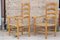 Vintage English Elm and Straw Ladder Back Lounge Chairs, 1940s, Set of 2, Image 4