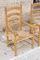 Vintage English Elm and Straw Ladder Back Lounge Chairs, 1940s, Set of 2 7