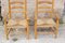 Vintage English Elm and Straw Ladder Back Lounge Chairs, 1940s, Set of 2, Image 6