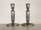 Fully Restored Art Deco Pewter Candleholders by Just Andersen, 1930s, Set of 3 1