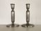 Fully Restored Art Deco Pewter Candleholders by Just Andersen, 1930s, Set of 3, Image 1