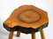 4-Legged Side Table in Thick Tree Slice with Bark, 1950s 5