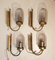 Wall Lights in Smoked Glass, Italy, 1950s, Set of 4 4