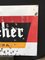 Cartel publicitario italiano vintage de metal esmaltado Dreher Beer, años 50, Imagen 4