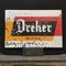 Cartel publicitario italiano vintage de metal esmaltado Dreher Beer, años 50, Imagen 1