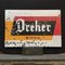 Vintage Italian Metal Enamel Dreher Beer Advertising Sign, 1950s 1