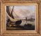 19th Century Fine Harbour Oil on Wood Painting by John Thomas Serres 1