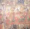 Antique Oriental and Large Painting on Canvas Mounted on Wood 9