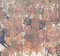 Antikes orientalisches und großes Gemälde auf Leinwand auf Holz montiert 6