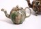 18th Century Teapots and Bowl Faience with Tortoiseshell Decorations from Wieldon, Set of 4 2