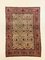 Turkish Distressed Red and Beige Wool Tribal Rug, 1940s 1