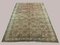 Large Turkish Hand-Knotted Distressed Green and Beige Wool Rug, 1950s, Image 2