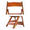 Weathered Wood Folding Chair, 1940s, Image 4