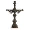 19th Century Crucifix Candle in Cast Iron 1