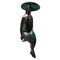 Ceramic Hanging Sculpture Girl with Parasol by Jitka Forejtova, 1960s 1