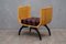 Poplar Wood and Brown Velvet Benches, 1940s, Set of 2, Image 7