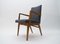 Poltrona Mid-Century moderna in legno grigio, Germania, anni '50, Immagine 5