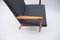 Mid-Century Modern Wood Armchair in Grey Fabric, Germany, 1950s, Image 6