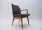 Mid-Century Modern Wood Armchair in Grey Fabric, Germany, 1950s, Image 1