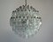 Lámpara de araña Poliedri esférica de cristal de Murano, años 80, Imagen 3