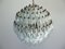 Lámpara de araña Poliedri esférica de cristal de Murano, años 80, Imagen 2