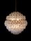 Lámpara de araña Poliedri esférica de cristal de Murano, años 80, Imagen 8