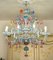 Large Antique Murano 9-Light Chandelier in Blown Glass, 1900s, Image 1