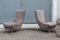 Small Italian Boomerang Lounge Chairs, 1950s, Set of 2 1