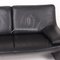 Atlanta Black Leather Living Room Set from Laauser, Set of 3, Immagine 6
