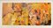 Abstrakte Collage Kunst in gelben Farbtönen von Bill Allan, 1990er 1