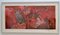 Abstract Collage Art in toni di rosso di Bill Allan, anni '90, Immagine 1
