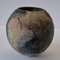 Decorative Globe Shape Textured Studio Vase in Pastel Colors, 1980s 4