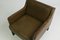 Danish Brown Leather Armchair, 1970s 4