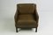 Danish Brown Leather Armchair, 1970s 3