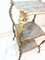 Antique Auxiliary Table in Cast Iron and Polychrome in Gold and Silver 4