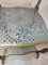 Antique Auxiliary Table in Cast Iron and Polychrome in Gold and Silver 5
