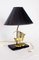 Brass Moon Fish Table Lamp from Deknudt, 1970s 1