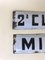 Italian Enamel Metal Signs Second Class and Mixed Class, 1940s, Set of 2 5